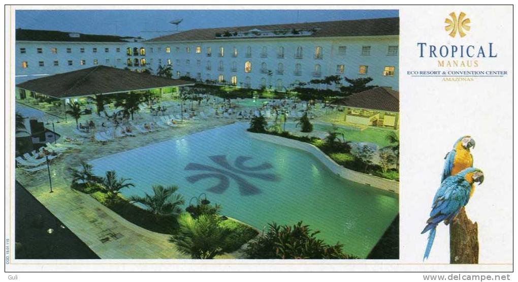 Amérique > Brésil  HOTEL TROPICAL MANAUS-Amazonas ( Perroquet) -Cpm Format 21 X 11 Cms   *PRIX FIXE - Manaus