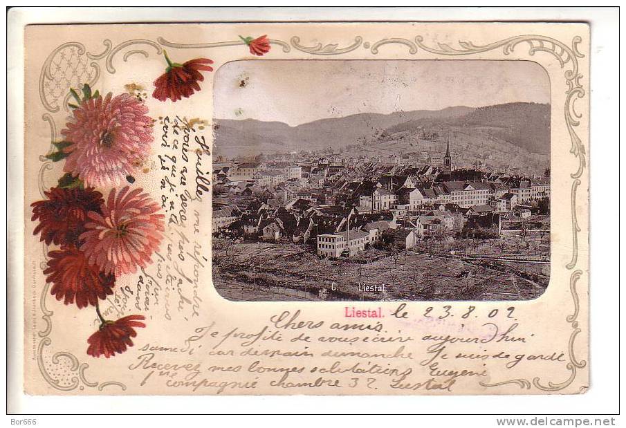 GOOD OLD SWITZERLAND POSTCARD - Liestal - Posted 1902 - Liestal