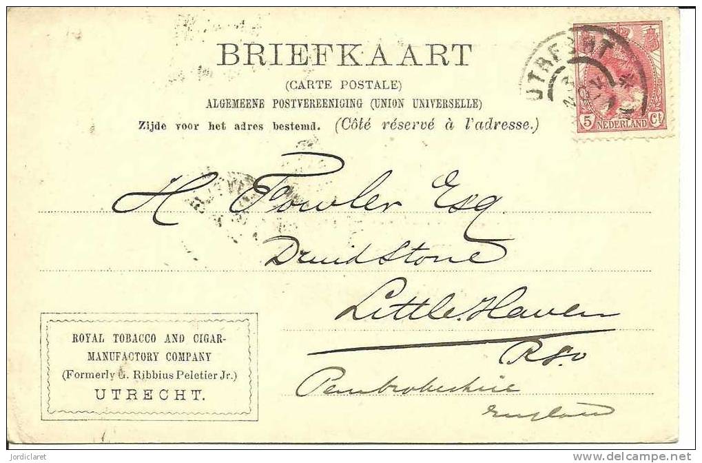 CARTA POSTAL ROYAL TOBACCO......  1903                                   C - Briefe U. Dokumente