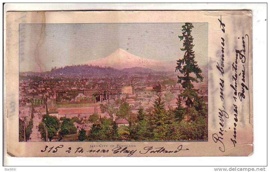 GOOD OLD USA POSTCARD - City Of Portland - Posted 1904 - Portland