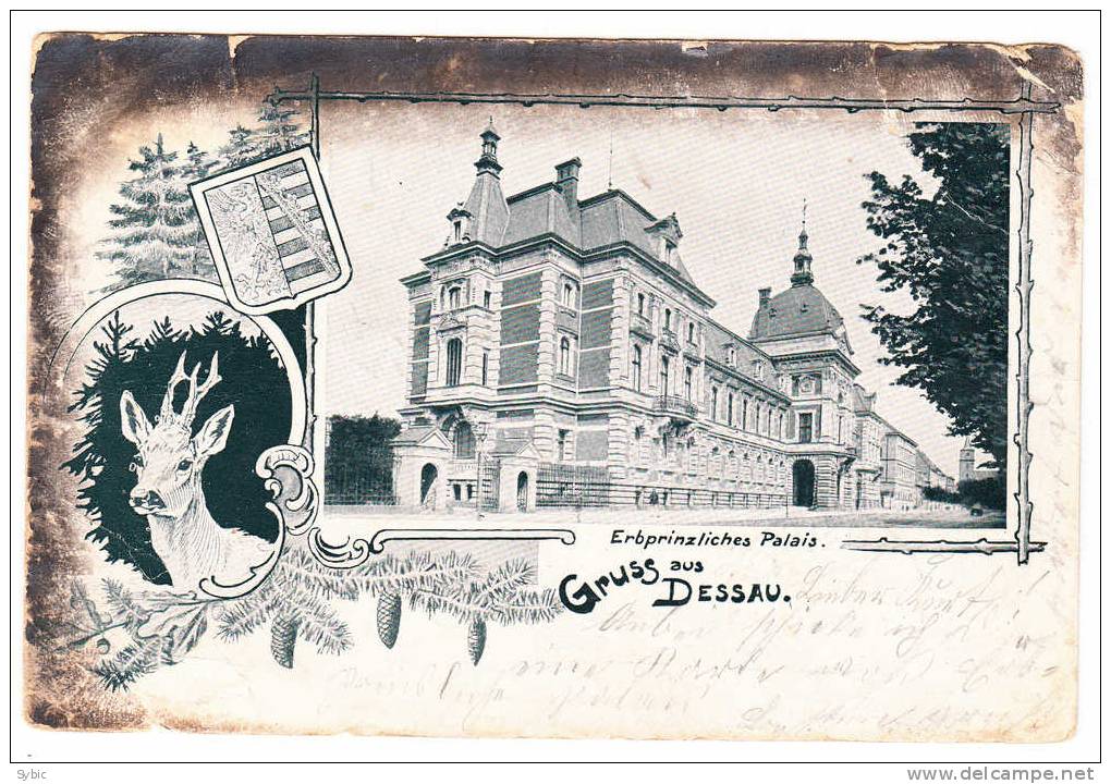 Gruss Aus DESSAU - Erbprinzliches Palais - 1901 - Dessau