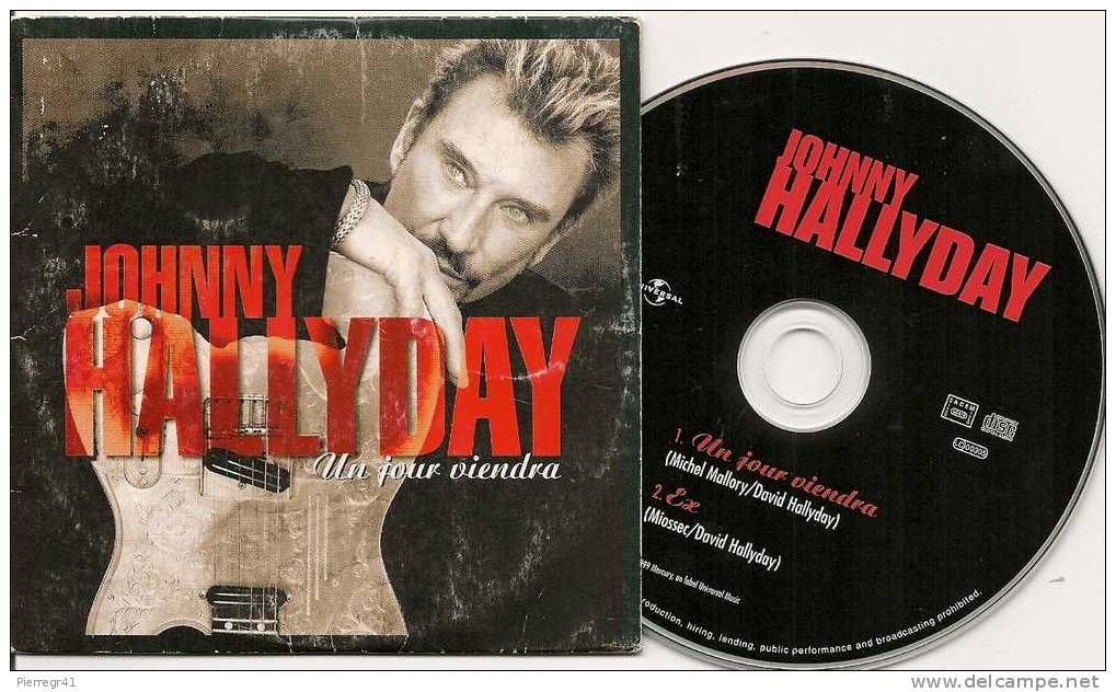 CD-SINGLE-JOHNNY HALLYDAY-1999-UN JOUR VIENDRA-BE- - Autres - Musique Française