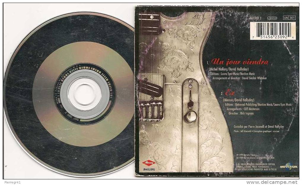 CD-SINGLE-JOHNNY HALLYDAY-1999-UN JOUR VIENDRA-BE- - Autres - Musique Française