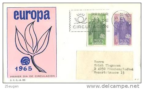 SPAIN  1965 EUROPA CEPT FDC - 1965