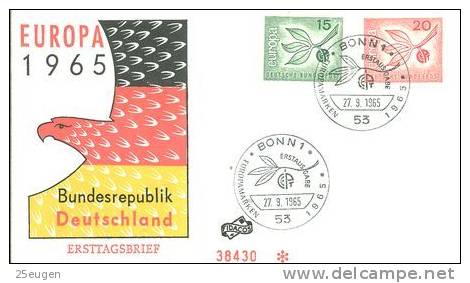 GERMANY  1965 EUROPA CEPT FDC - 1965