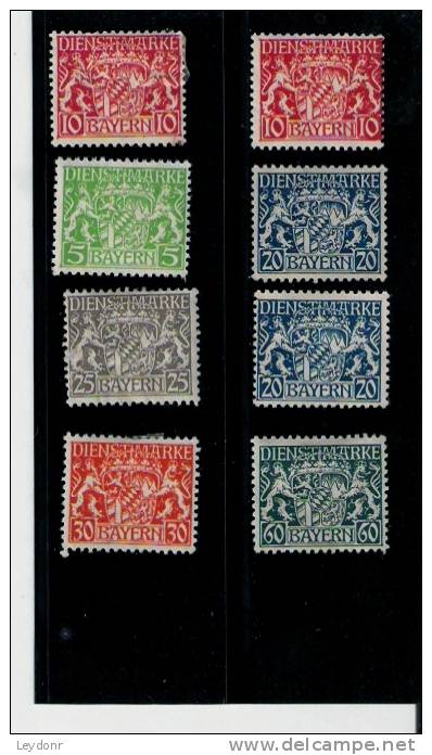 Bayern - Bavaria - Official Stamps - Neufs