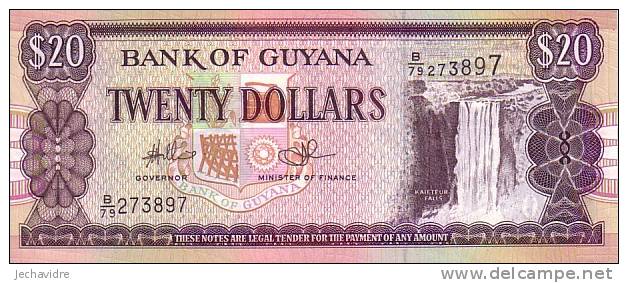 GUYANA  20 Dollars  Non Daté Emission De 2006    ***** BILLET  NEUF ***** - Guyana