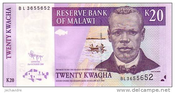MALAWI  20 Kwacha  Daté Du 30-10-2009     ***** BILLET  NEUF ***** - Malawi