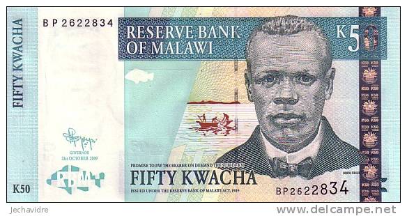 MALAWI  50 Kwacha  Daté Du 30-10-2009     ***** BILLET  NEUF ***** - Malawi
