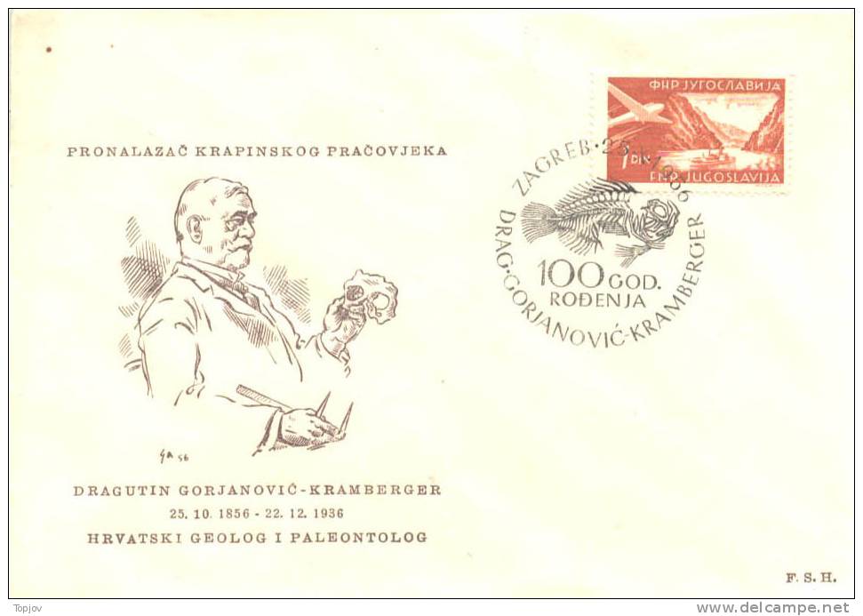 YUGOSLAVIA - CROATIA - GEOLOGY - Paleontologia - Krapina Neanderthal - 1956. - Archaeology