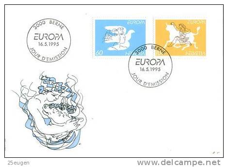 SWITZERLAND  EUROPA CEPT 1995  FDC - 1995