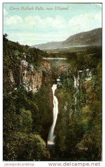 CORRY HALLOCH FALLS Nr ULLAPOOL - Ross & Cromarty - HIGHLANDS - SCOTLAND - Ross & Cromarty