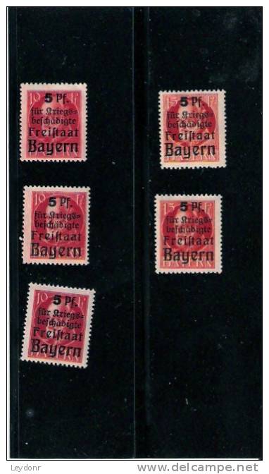 Bavaria - Bayern - Semi-Postal With Overprints - Nuevos