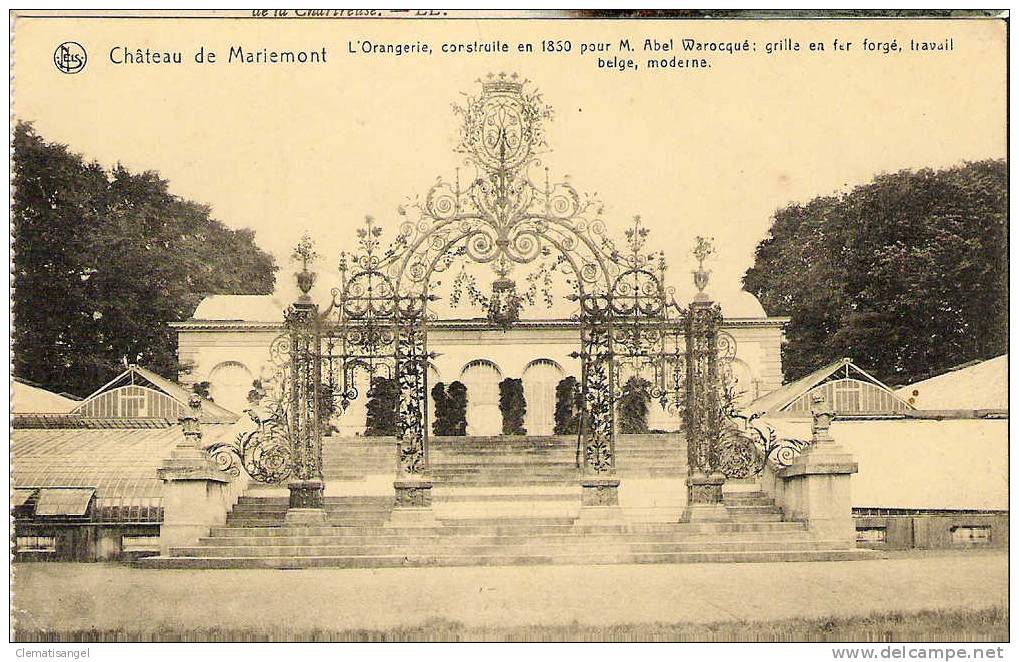 TOP!! CHATEAU DE MARIEMONT * FELDPOSTKARTE VOM 26.7.1917 **!! - Morlanwelz