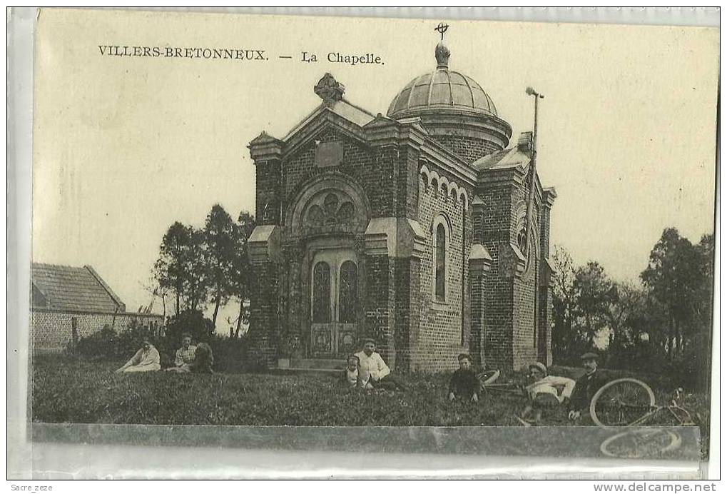 VILLERS-BRETONNEUX(80) 1916-LA CHAPELLE-ANIMATION-circulée - Villers Bretonneux