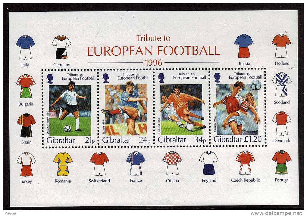 GIBRALTAR  BF 24  * *  ( Cote 11e ) Euro  1996    Football  Soccer  Fussball - Eurocopa (UEFA)