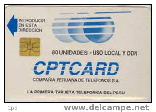 # PERU 4 CPTCARD - Interconexion 80 Gem   Tres Bon Etat - Peru