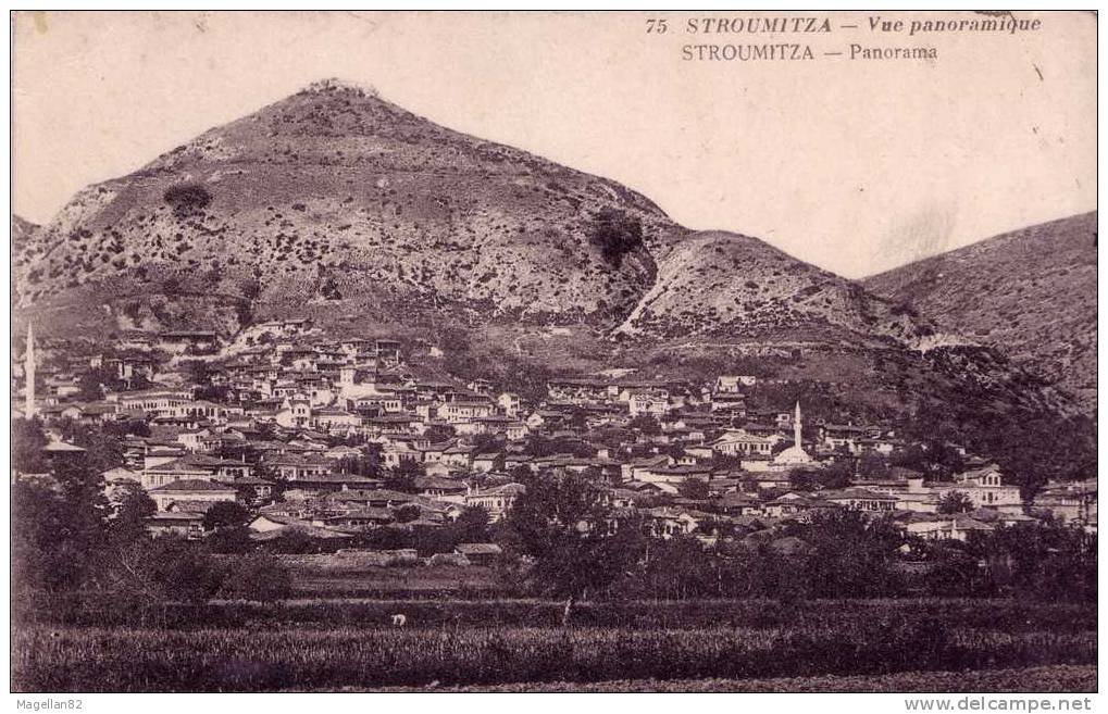 CPA. STROUMITZA. EX SERBIE.  ACTUELLE MACÉDOINE. VUE PANORAMIQUE. - Serbie