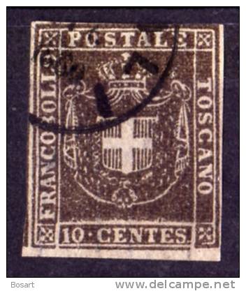 Italie Toscane Grand Duché Gvt. Provisoire. 1860 T.Ob. N°19 C.45€ - Toscane