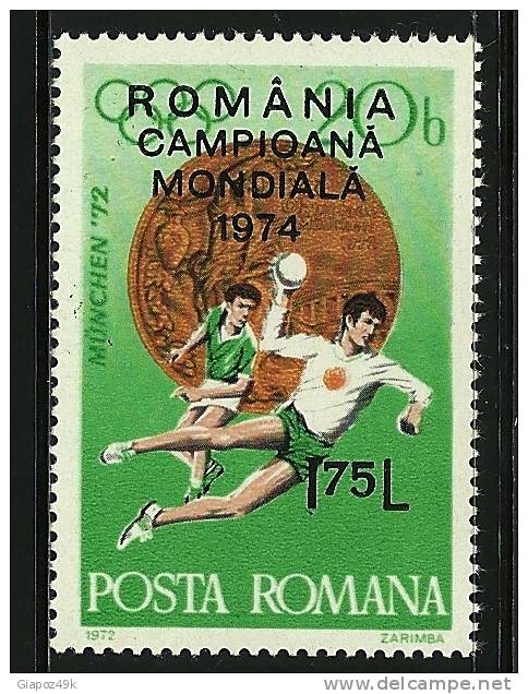 ● ROMANIA 1974 - CALCIO - N. 2844 **, Serie Completa - Cat. ? € - Lotto N. 646 - Neufs