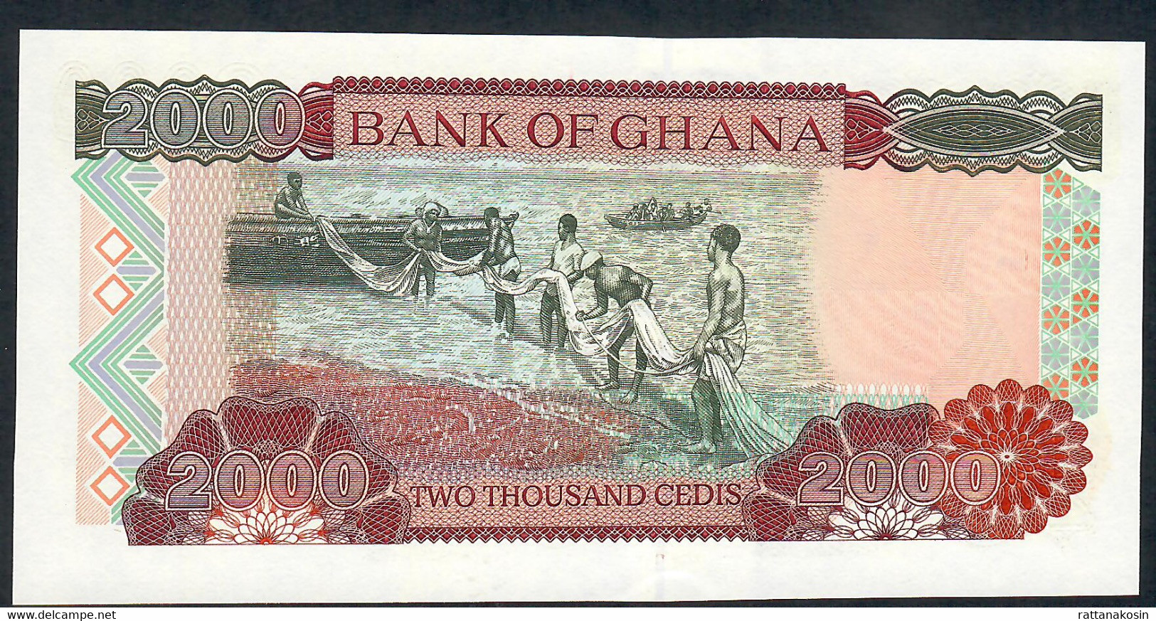 GHANA  P33a 2000 CEDIS 5.12.1996 FIRST DATE SERIE #AA001  UNC. - Ghana