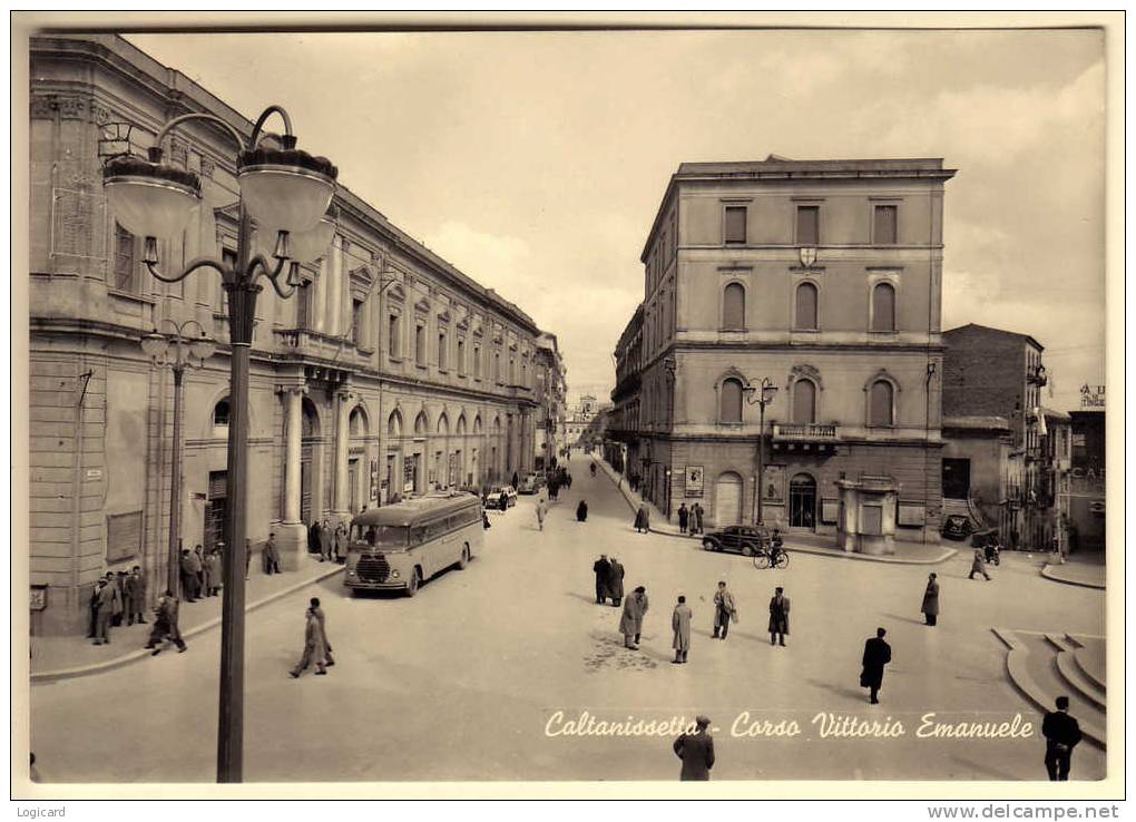 CALTANISSETTA CORSO VITTORIO EMANUELE ANIMATA CON CORRIERA - Caltanissetta