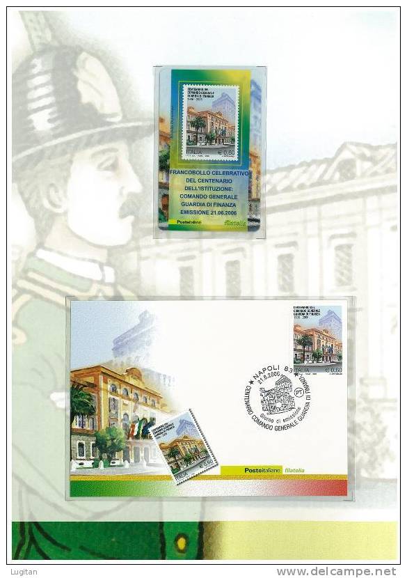 Filatelia - COMANDO GENERALE DELLA GUARDIA DI FINANZA  ANNO 2006 SPECIALE OFFERTA DI FOLDERS EMESSI DALLE POSTE ITALIANE - Pochettes