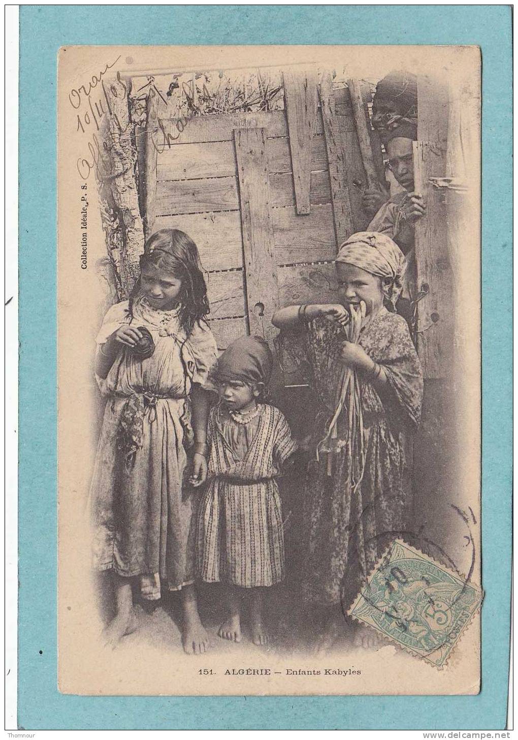 ALGERIE  -  Enfants  Kabyles  -  1905  - - Niños