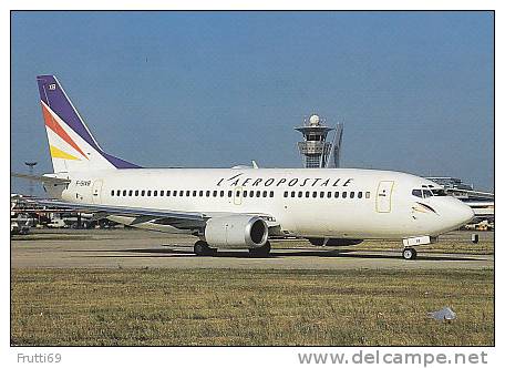 AIRPLANE - AK 58391 L'AEROPOSTALE - Boeing 737-300 C - Paris Orly - 1946-....: Moderne