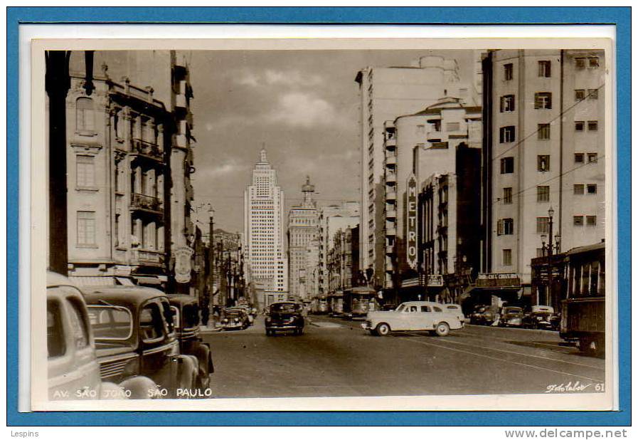 AMERIQUE  --  Brésil --  Sao Paulo - Avenue Sao Joao - São Paulo