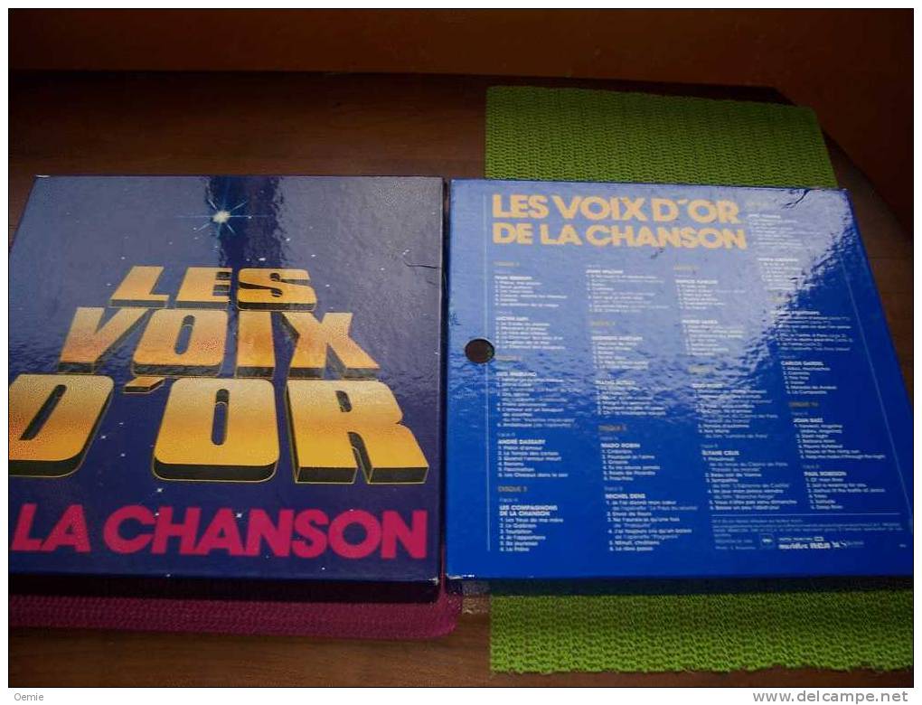LES  VOIX D' OR  DE LA CHANSON °  10  DISQUES  + 1 DE PLACIDO  DOMINGO - Collections Complètes