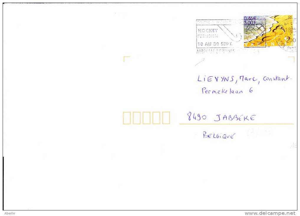 23/033   LETTRE  FRANCE    FLAMME - Hockey (su Erba)