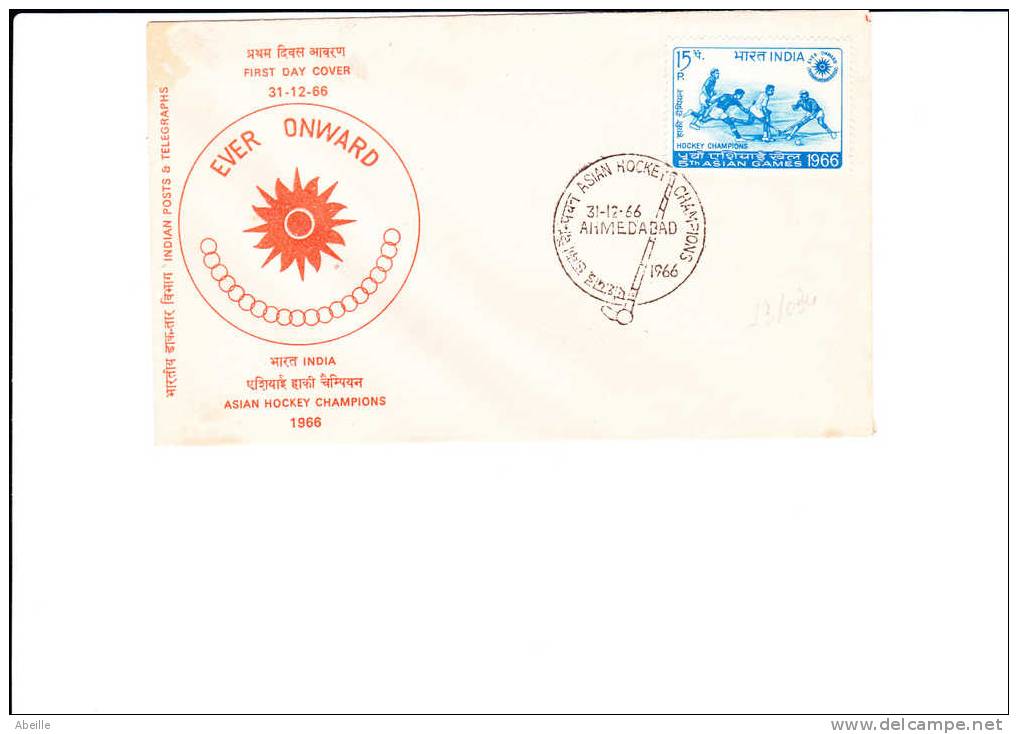 23/034   FDC  INDE - Hockey (sur Gazon)