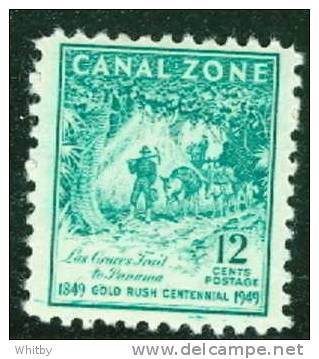 Canal Zone 1949 12 Cent Trail To Panama Issue #144 - Zona Del Canale / Canal Zone