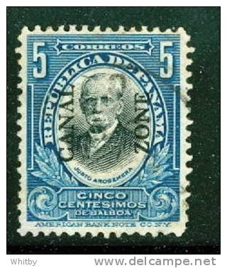 Canal Zone 1909 5 Cent Arosemena Type I Issue #33 - Zona Del Canale / Canal Zone