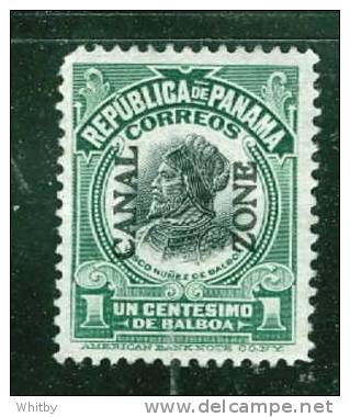 Canal Zone 1912 1 Cent Balboa Type II Issue #38 - Zona Del Canale / Canal Zone