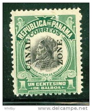 Canal Zone 1921 1 Cent BalboaType V Issue #55 - Zona Del Canale / Canal Zone