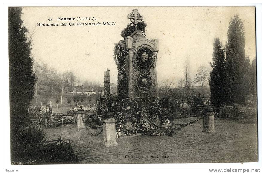 37   MONNAIE  MONUMENT DES COMBATTANTS DE 1870-71 - Monnaie