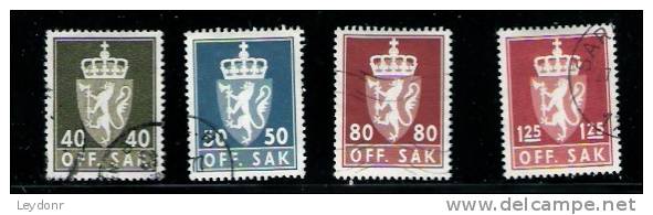 Norge - Norway - Coat Of Arms - Officials - Service