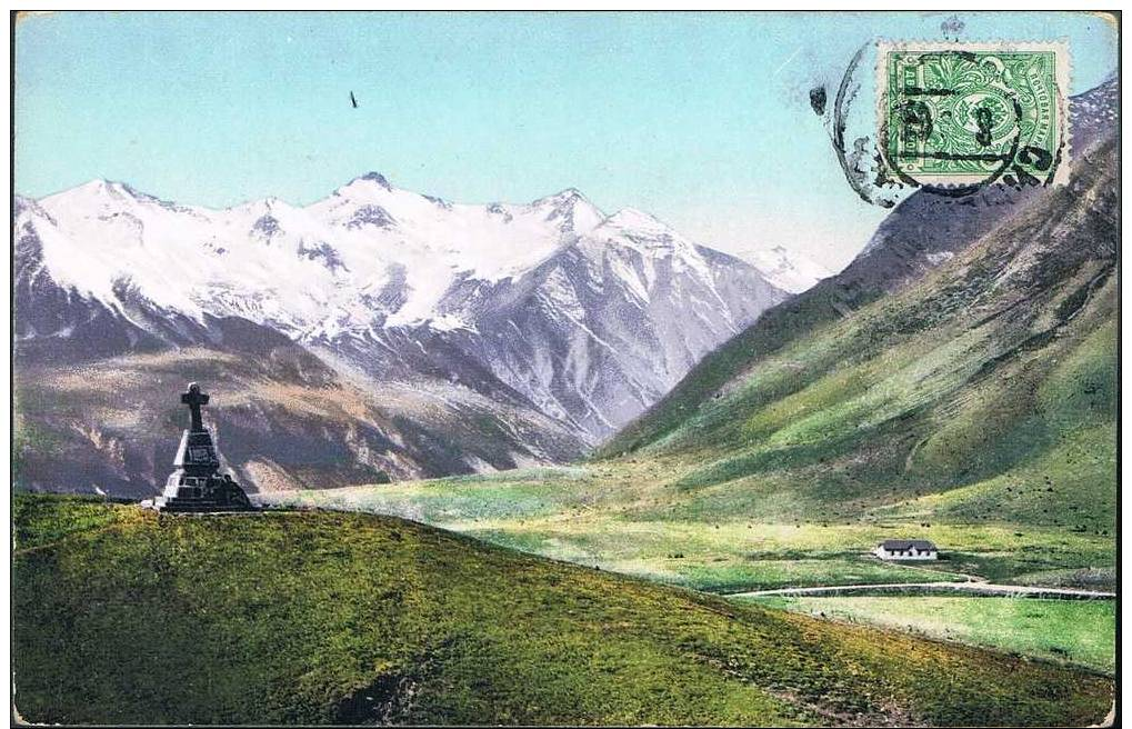 Carte Postale Ancienne - Le Caucase. La Route Militaire De Géorgie. La Borne Au Mont Krestovaïa - Russia
