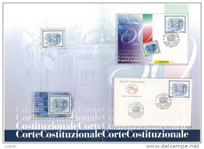 Filatelia - 50 ANNI CORTE COSTITUZIONALE -  ANNO 2006  SPECIALE OFFERTA DI FOLDERS EMESSI DALLE POSTE ITALIANE - Folder