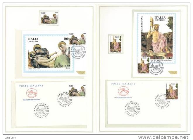 Filatelia - GIUBILEO DEL 2000 -  ANNO 2000  SPECIALE OFFERTA DI FOLDERS EMESSI DALLE POSTE ITALIANE - Presentation Packs