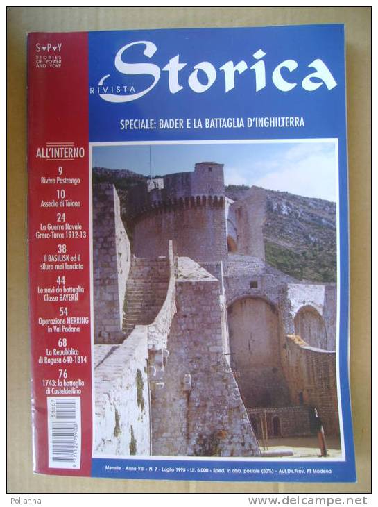 PT/45 RIVISTA STORICA N.7 1995/Bader- RAF/cacciatorpediniere Basilisk/Repubblica Di Ragusa/battaglia Di Casteldelfino - Italian