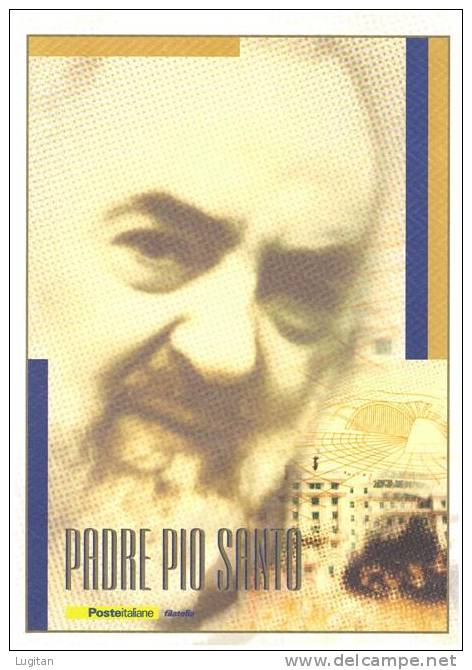 Filatelia - PADRE PIO SANTO -  ANNO 2002  SPECIALE OFFERTA DI FOLDERS EMESSI DALLE POSTE ITALIANE - Pochettes