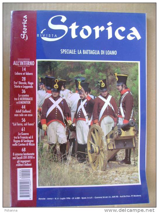 PT/51 RIVISTA STORICA N.4 1996/Brigata Calabria/Bannock Burn 1314/battaglia Di Loano/Adolf Galland - Italiano