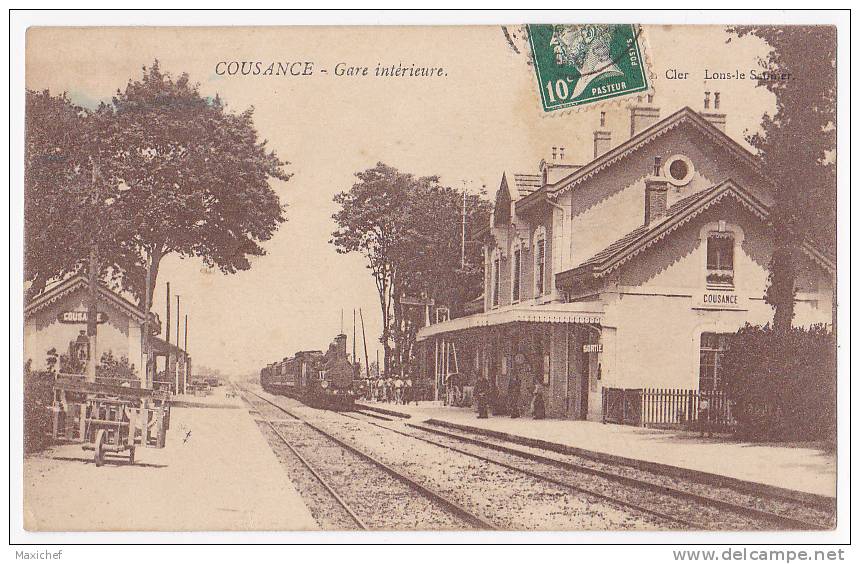 Cousance - Gare Intérieure - A Circulé En 1925 - Autres & Non Classés