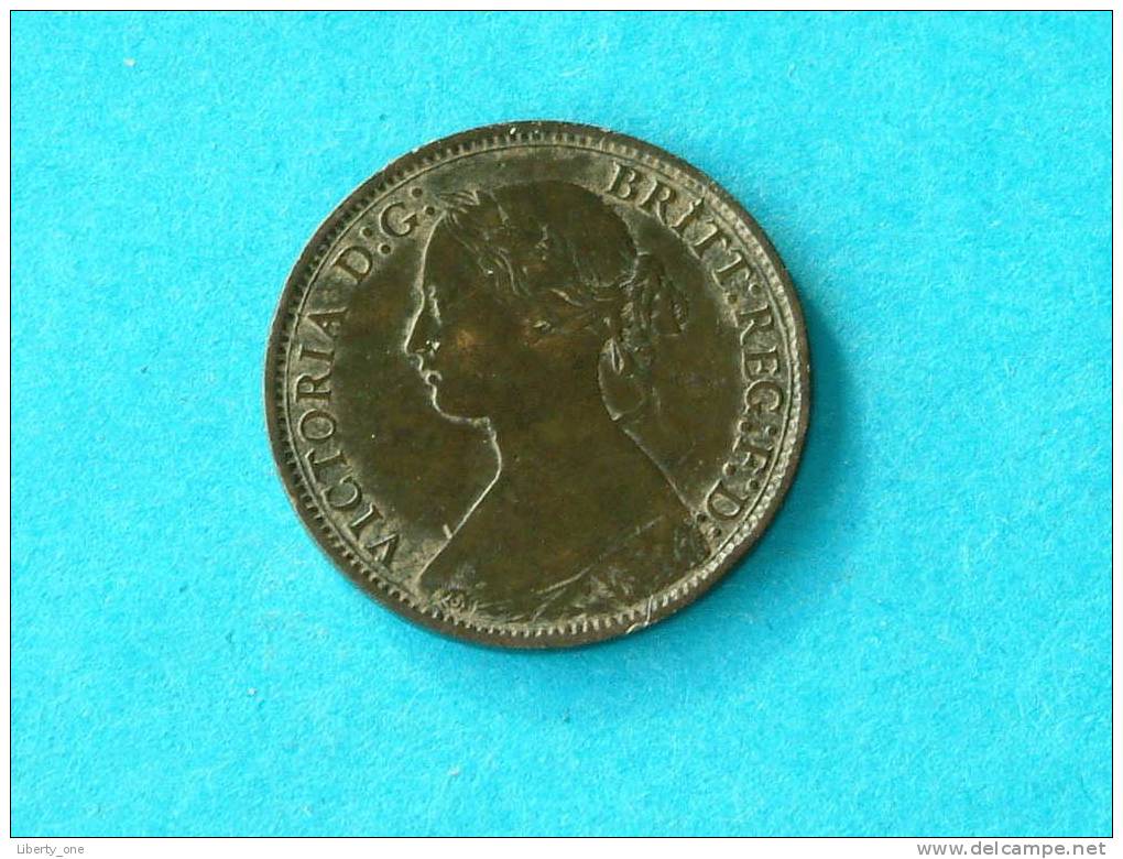 1869 - FARTHING / KM 747.2 (  For Grade, Please See Photo ) !! - B. 1 Farthing