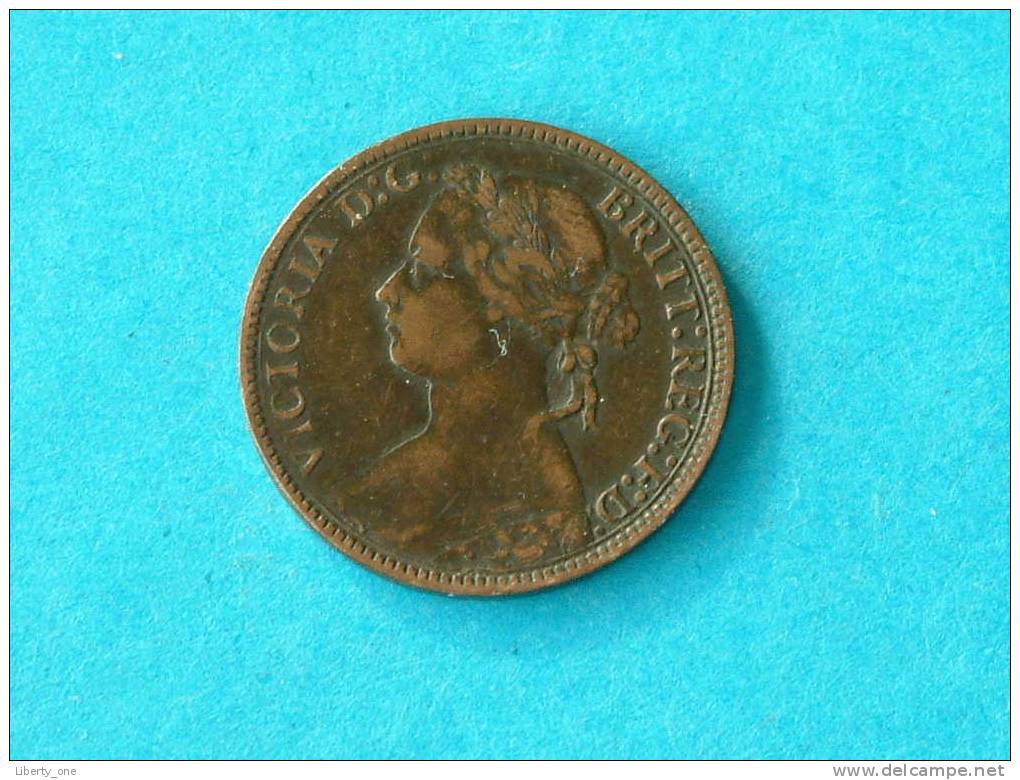 1875 H - FARTHING / KM 753 (  For Grade, Please See Photo ) !! - B. 1 Farthing