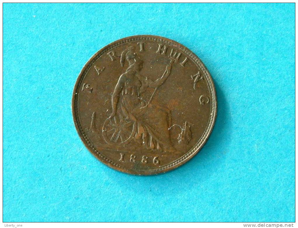 1886 - FARTHING / KM 753 (  For Grade, Please See Photo ) !! - B. 1 Farthing
