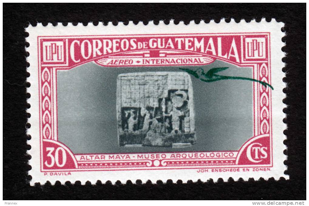 Guatemala, Scott #C120, Mint Hinged, Mayan Alter, Issued 1939 - Guatemala